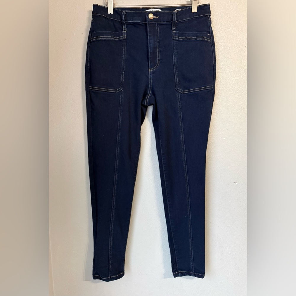 Nine West Jeans Dark Blue Skinny Jeans Women’s Size 8/29 Pockets Front Seam